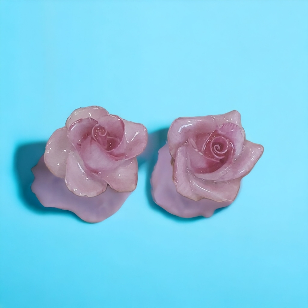 1 - Vintage Coal Port Earrings Made In England